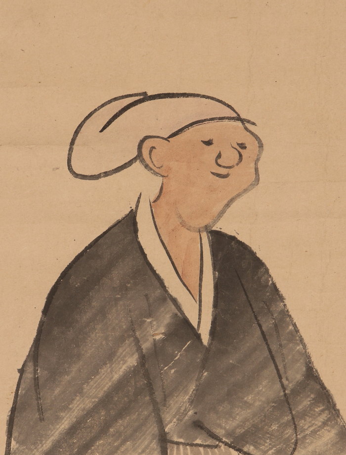 【模写】【伝来】az3373〈与谢芜村〉双幅 人物図 俳人 画家 摂津の人