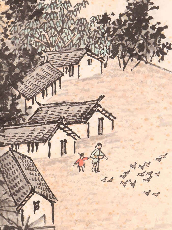 模写/渡辺華山 画/松本春泉 賛/秋江釣魚画賛/山水図/名家伝来/AE-189 模写/渡辺華山 画/松本春泉 賛/秋江釣魚画賛/山水図/名家伝来/AE-189