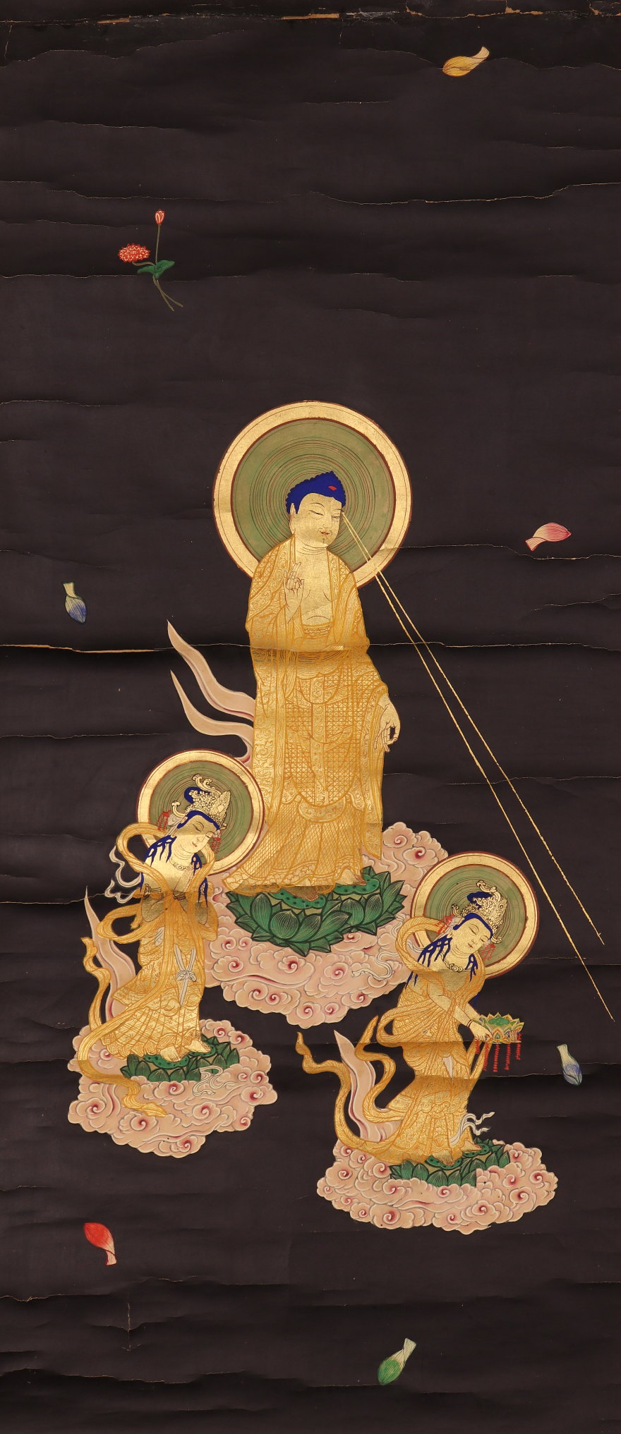 ともや専用　仏画 阿弥陀三尊来迎図 仏像 ともや専用 仏画 阿弥陀三尊来迎図 仏像 ともや専用 仏画 阿弥陀三