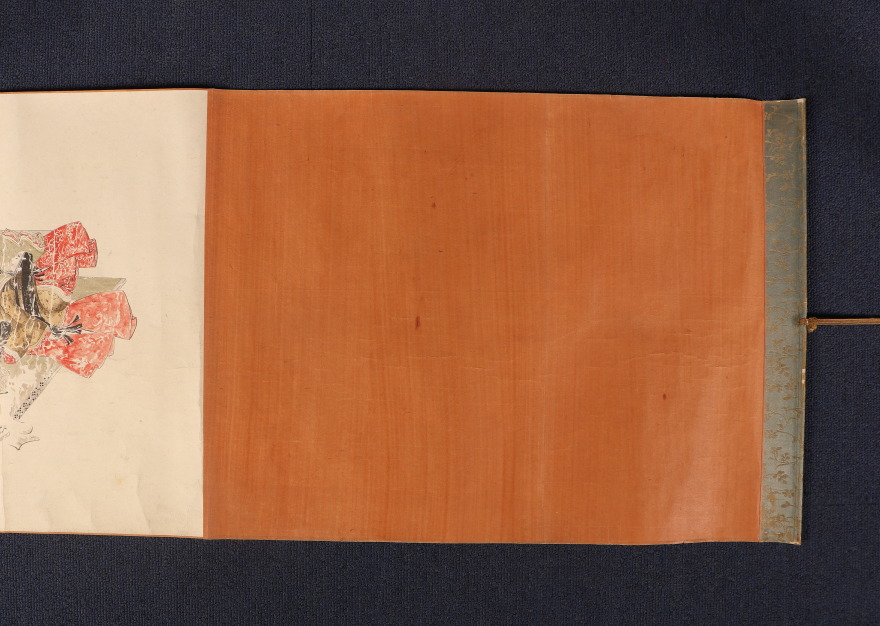 【模写】【伝来】b8533〈田中久治〉巻物 饿鬼草纸図 织田観潮极书き