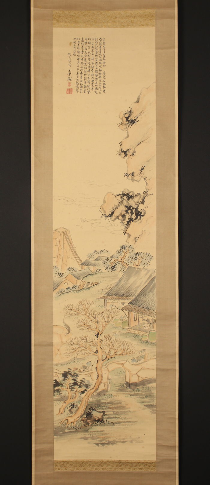 〈青木木米〉山间制陶図 中国 京都人陶工 南画家