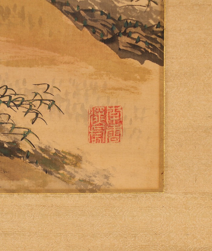 【伝来】j3697〈田能村直入・賀茂季鷹〉書と山水 南画家 国学者